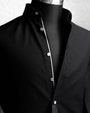 Charcoal Oxford | Black Shirt