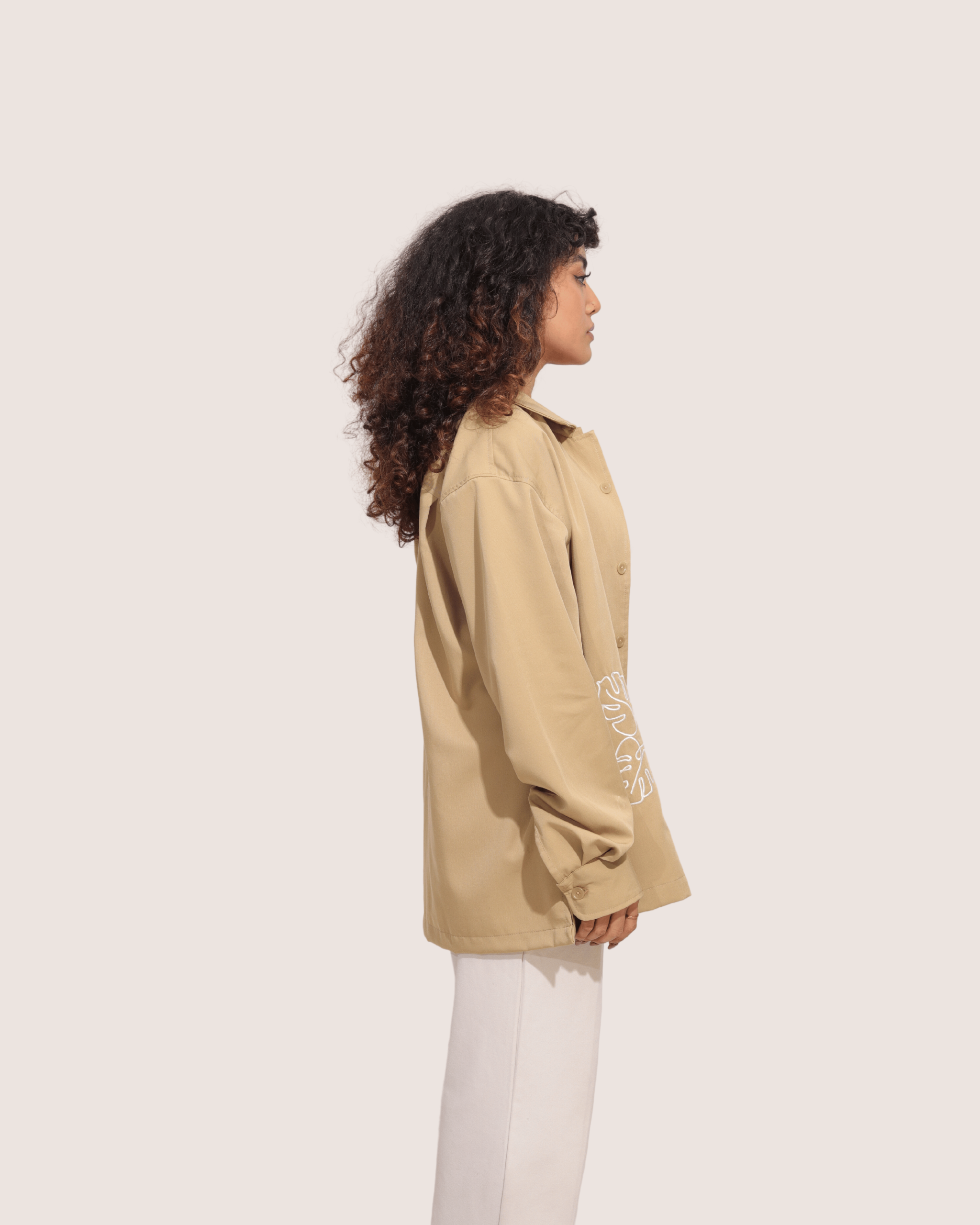Silt | Embroidered Cuban Collar Sunflower Shirt