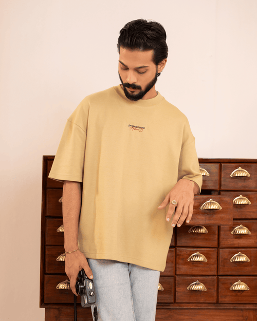 Mesa | Sand Unisex Oversized T-Shirt