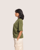 Andy | Olive Unisex Oversized Tee