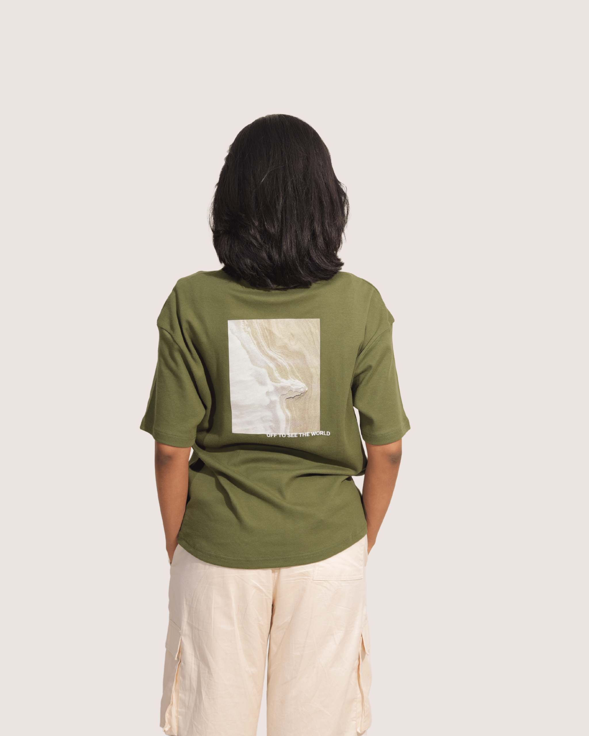 Andy | Olive Unisex Oversized Tee