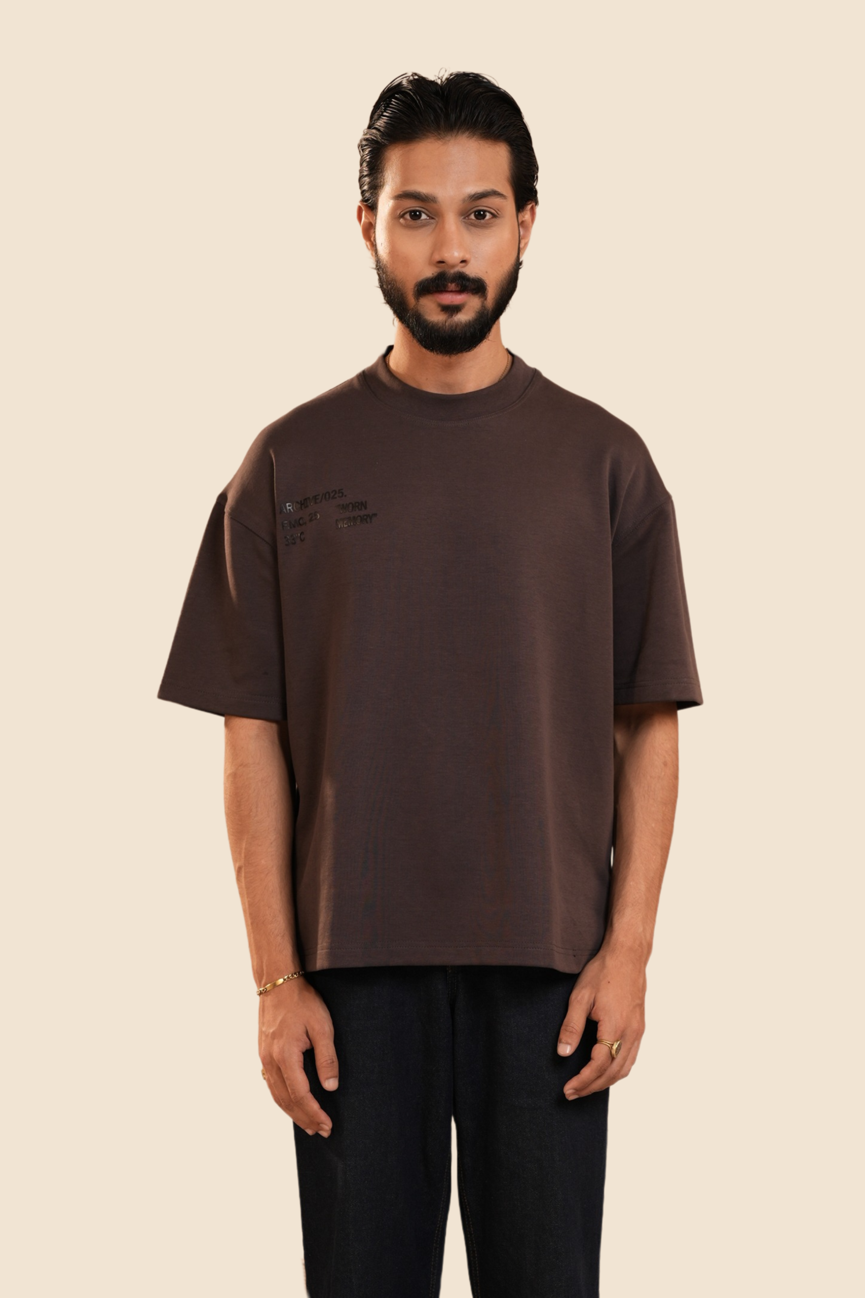 Echo | Dark Stone Unisex Oversized T-Shirt