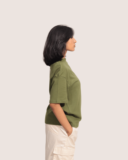 Andy | Olive Unisex Oversized Tee