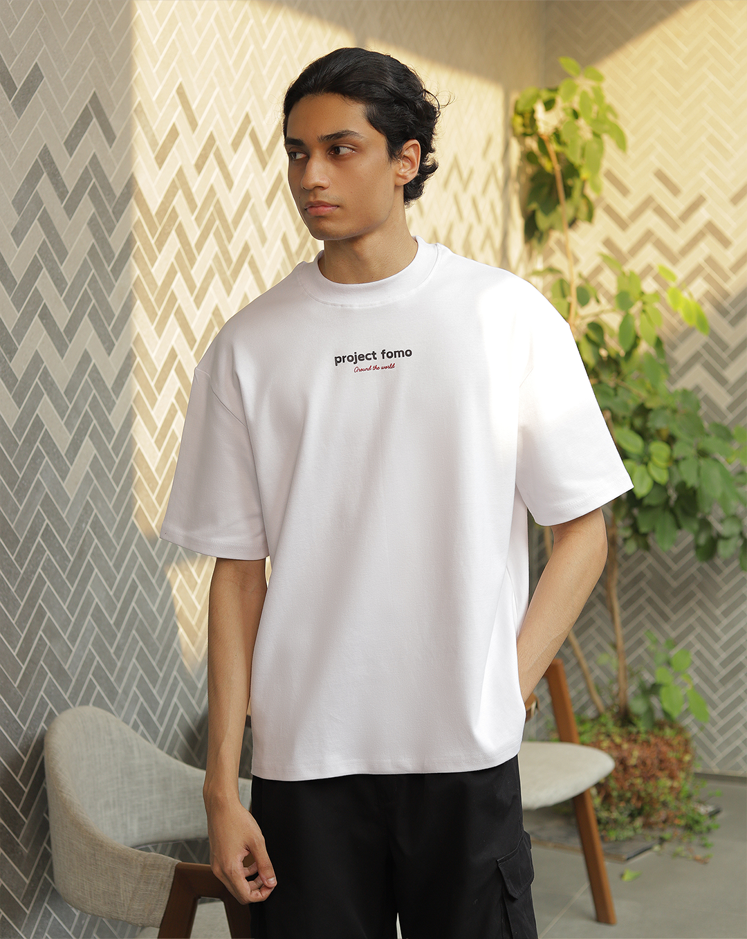 Baha | White Unisex Oversized Tee