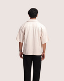 Selar | White Solid Half Shirts