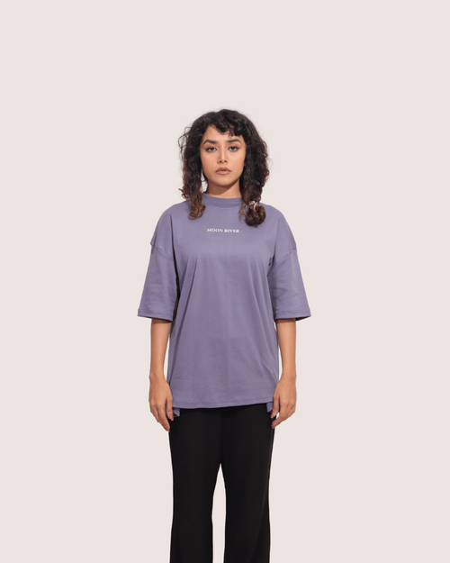 Waves | Bluish Unisex Oversized Tee