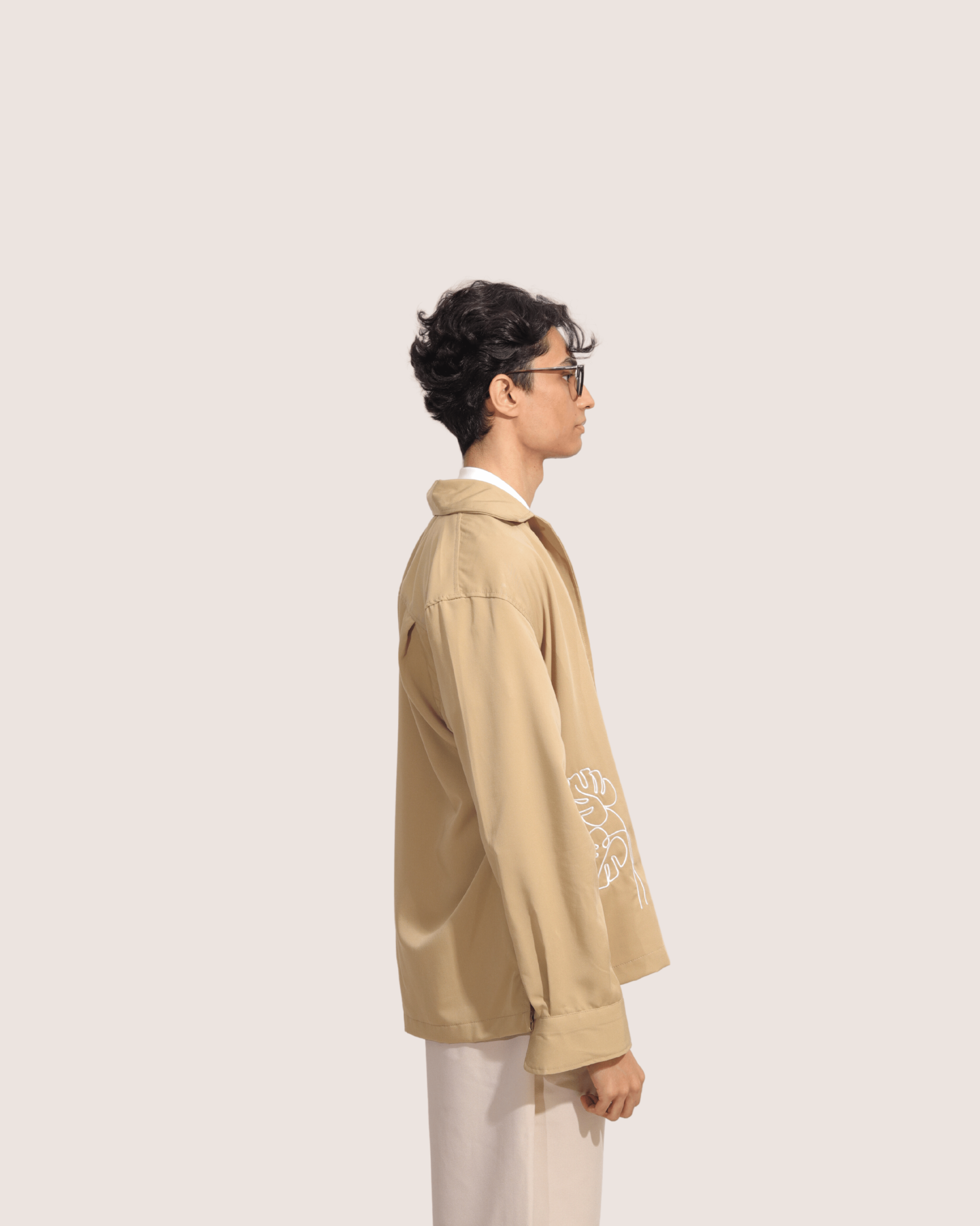 Silt | Embroidered Cuban Collar Sunflower Shirt
