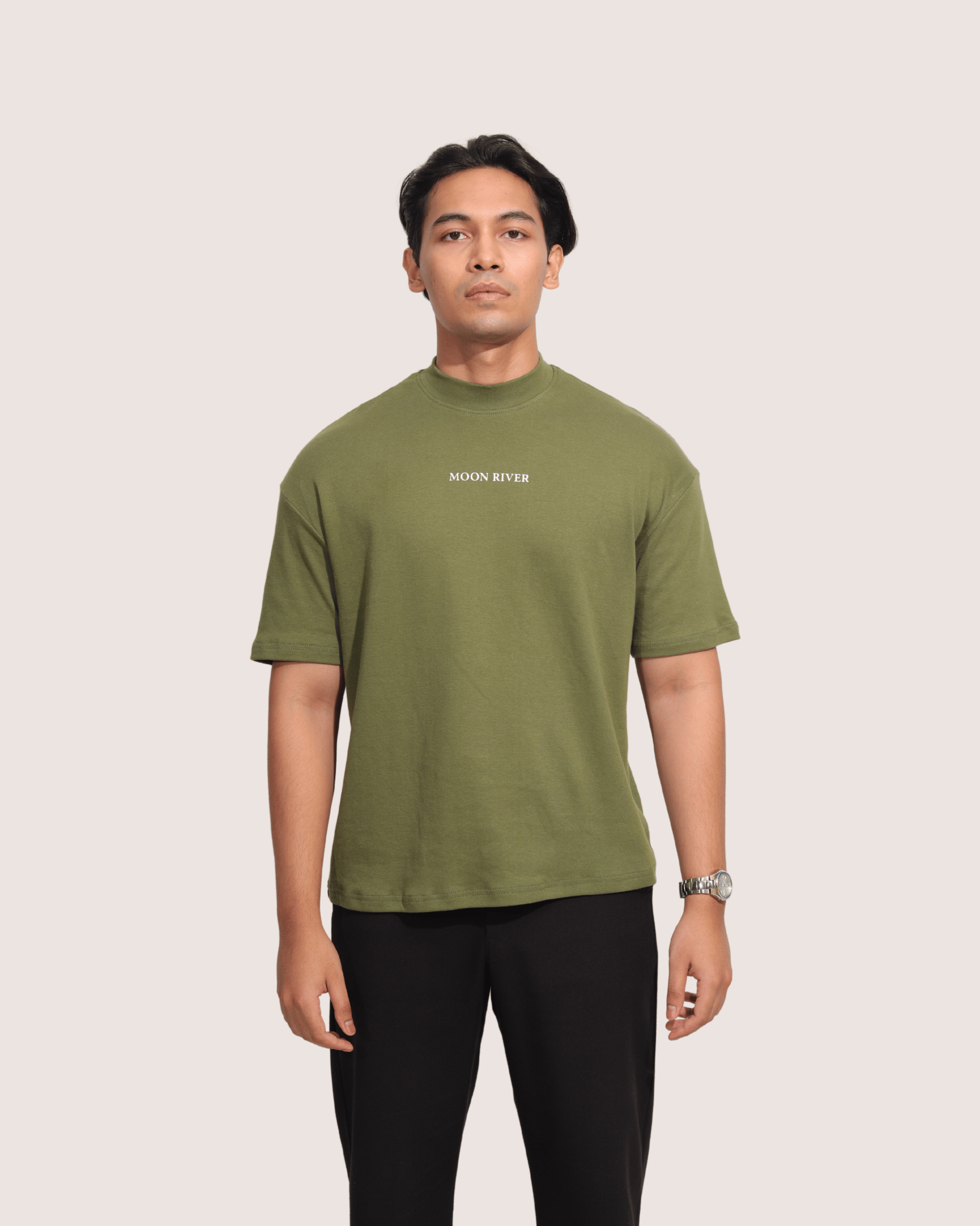 Andy | Olive Unisex Oversized Tee