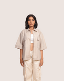 Arma | Off-White Solid Half Shirts