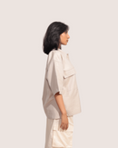 Arma | Off-White Solid Half Shirts