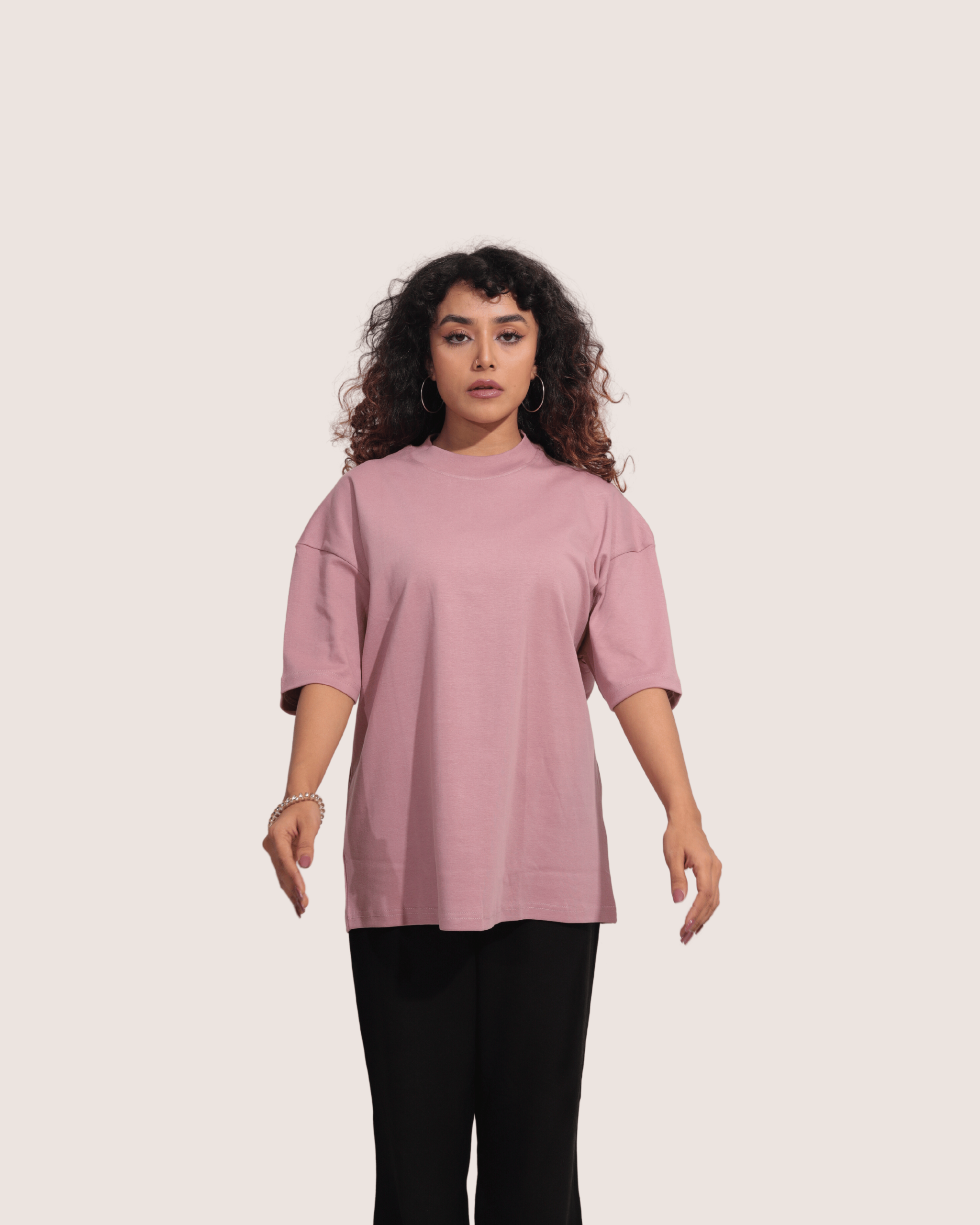 Walt | Pink Unisex Oversized Tee