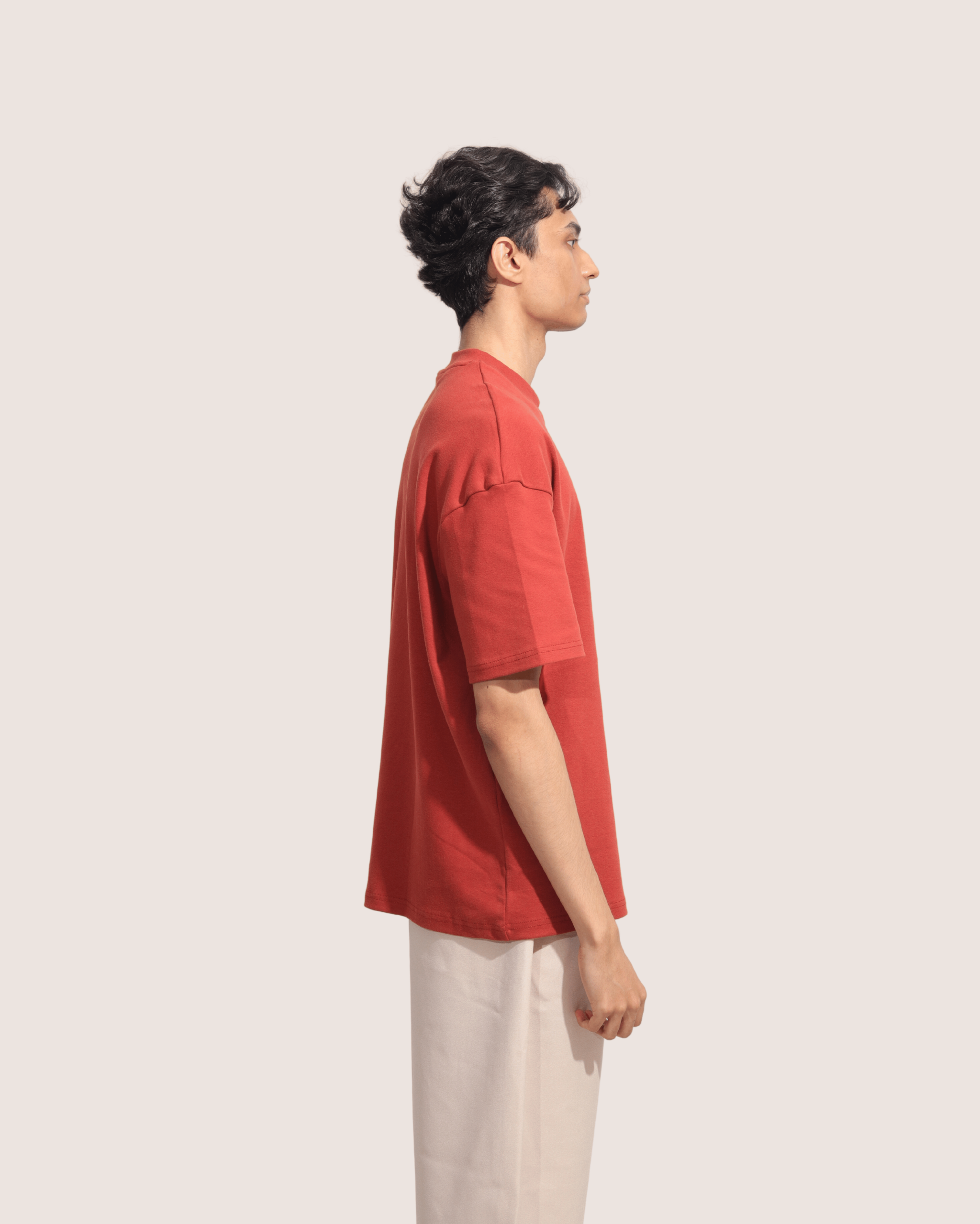 Burnt | Red Unisex Oversized Tee