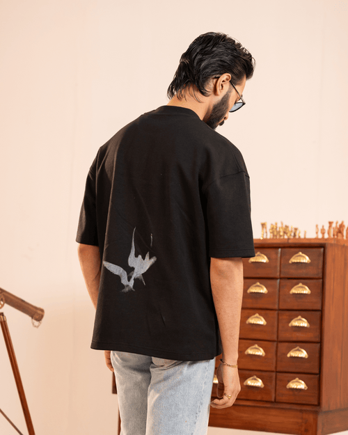 Flight | Onyx Unisex Oversized T-Shirt