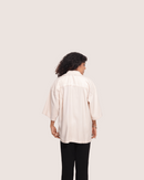Selar | White Solid Half Shirts