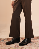 Wells | Mocha Flared Pants with Side Adjusters