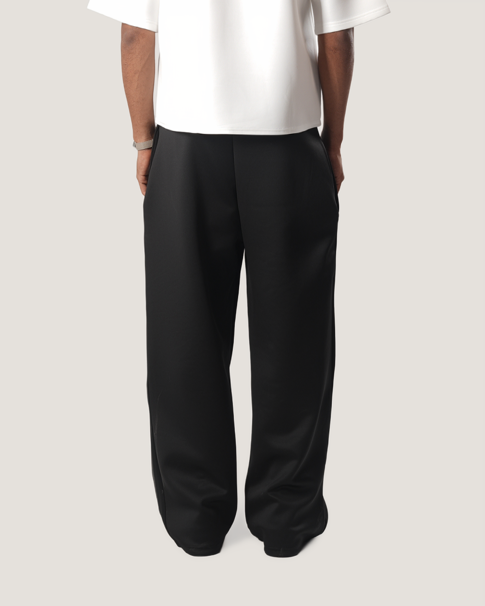 Arc | Black Bootcut Scuba Track Pant