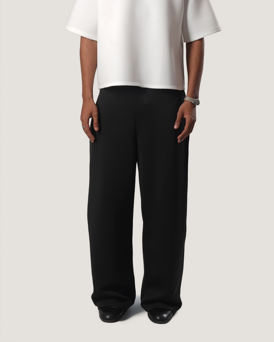 Arc | Black Bootcut Scuba Track Pant