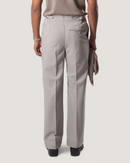 Ashford | Light Grey Wide-Leg Trouser