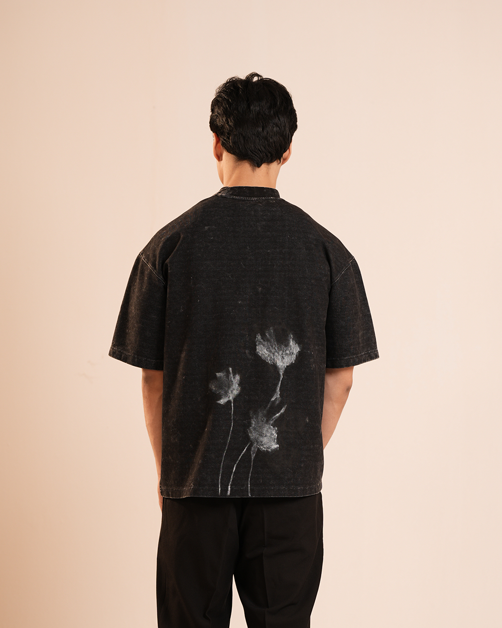 Ash Bloom | Charcoal Unisex Oversized T-Shirt