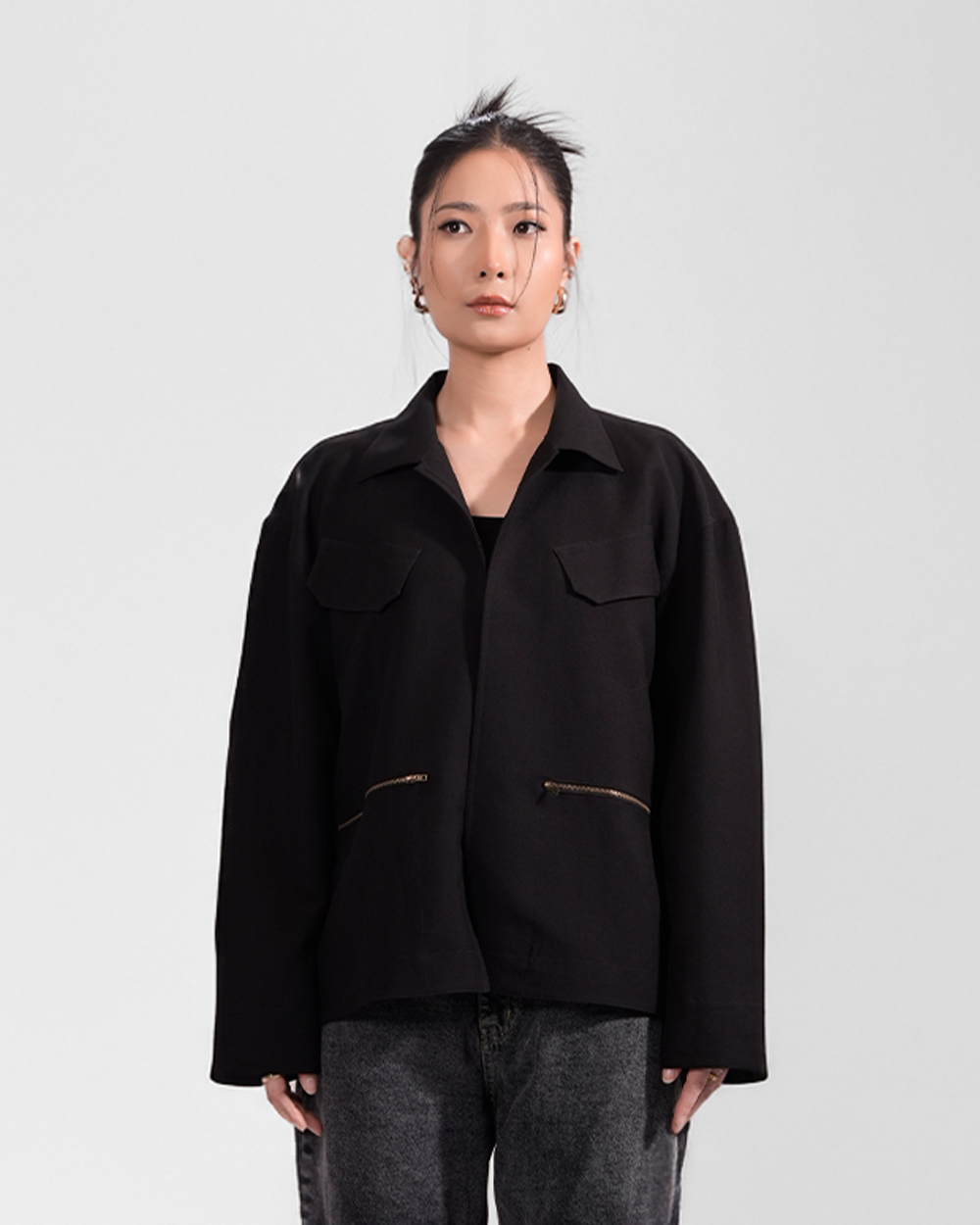 Frame | Black Overshirt