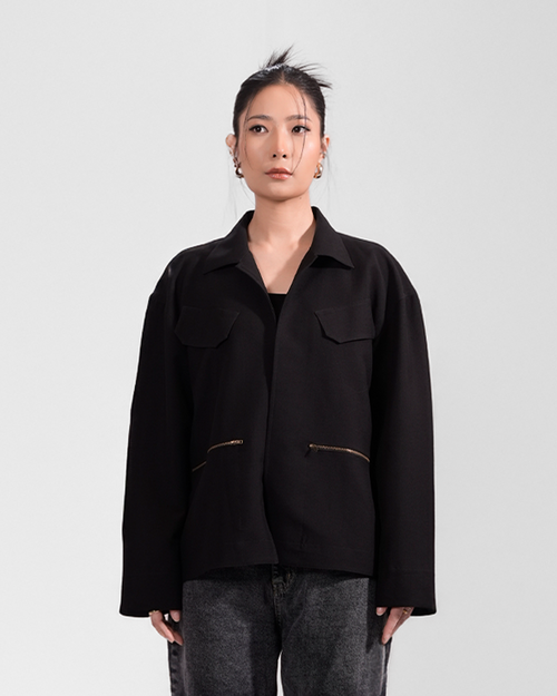 Frame | Black Overshirt
