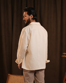 Ellison | Ivory Utility Full-Sleeve Shirt