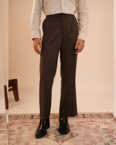 Wells | Mocha Flared Pants with Side Adjusters