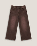 CASK | Earth Brown Wide-Leg Denim