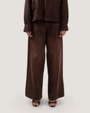 CASK | Earth Brown Wide-Leg Denim