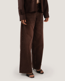 CASK | Earth Brown Wide-Leg Denim