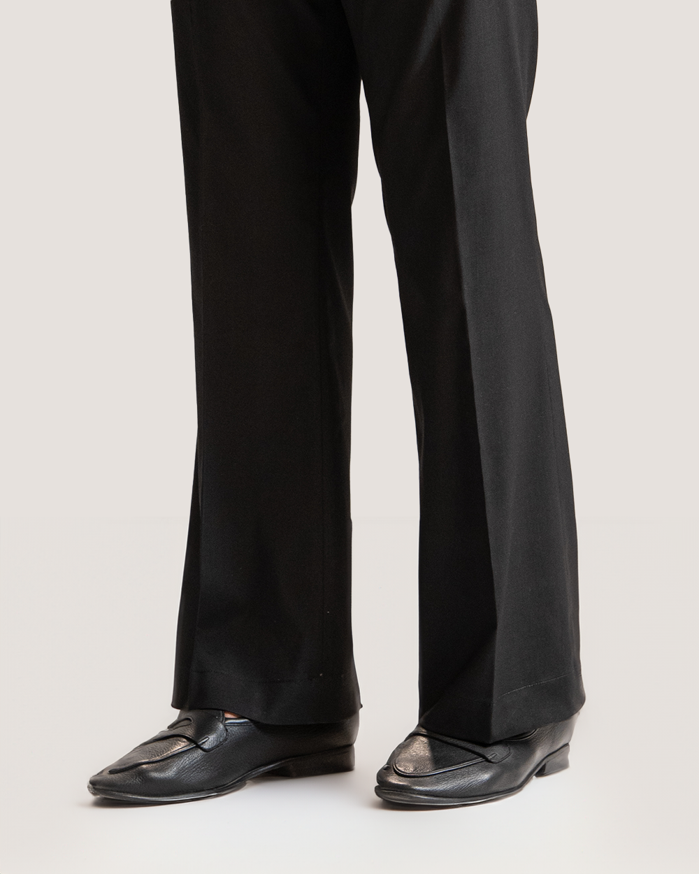 Dorian | Black Flared Pants with Side Adjusters