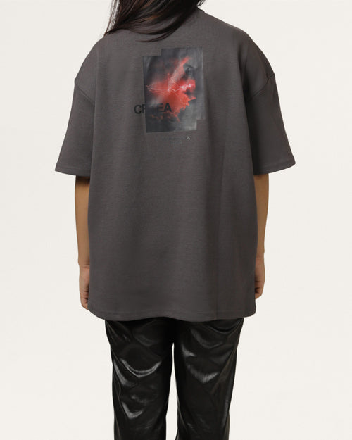 Icarus | Grey Unisex Oversized Tee