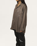 Tan | Embroidered Cuban Collar Cedar Shirt