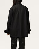Aztec | Cuban Collar Black Shirt