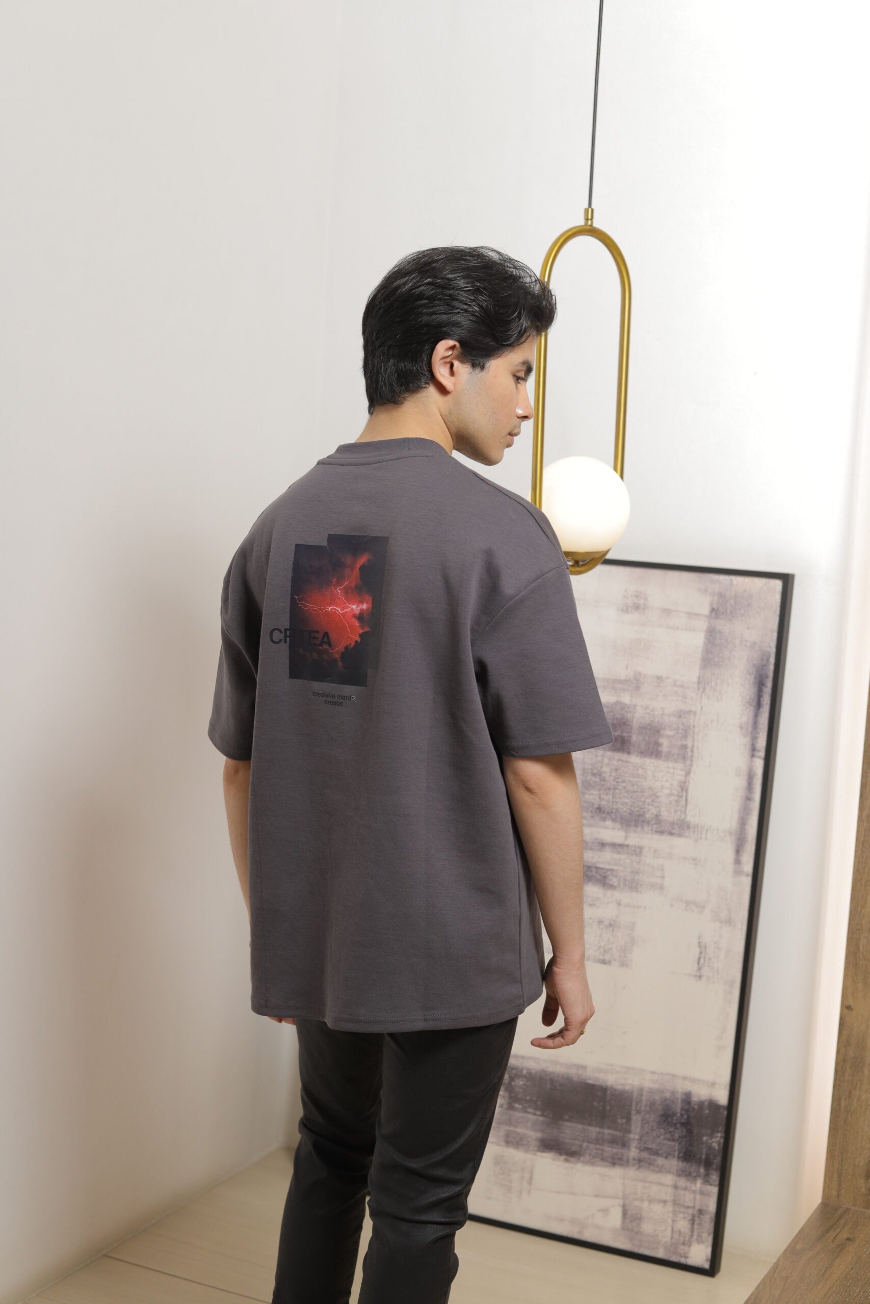 Icarus | Grey Unisex Oversized Tee