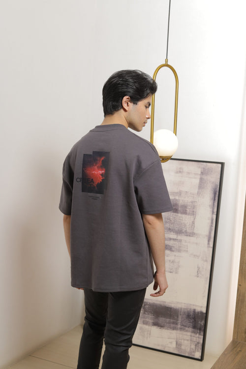 Icarus | Grey Unisex Oversized Tee