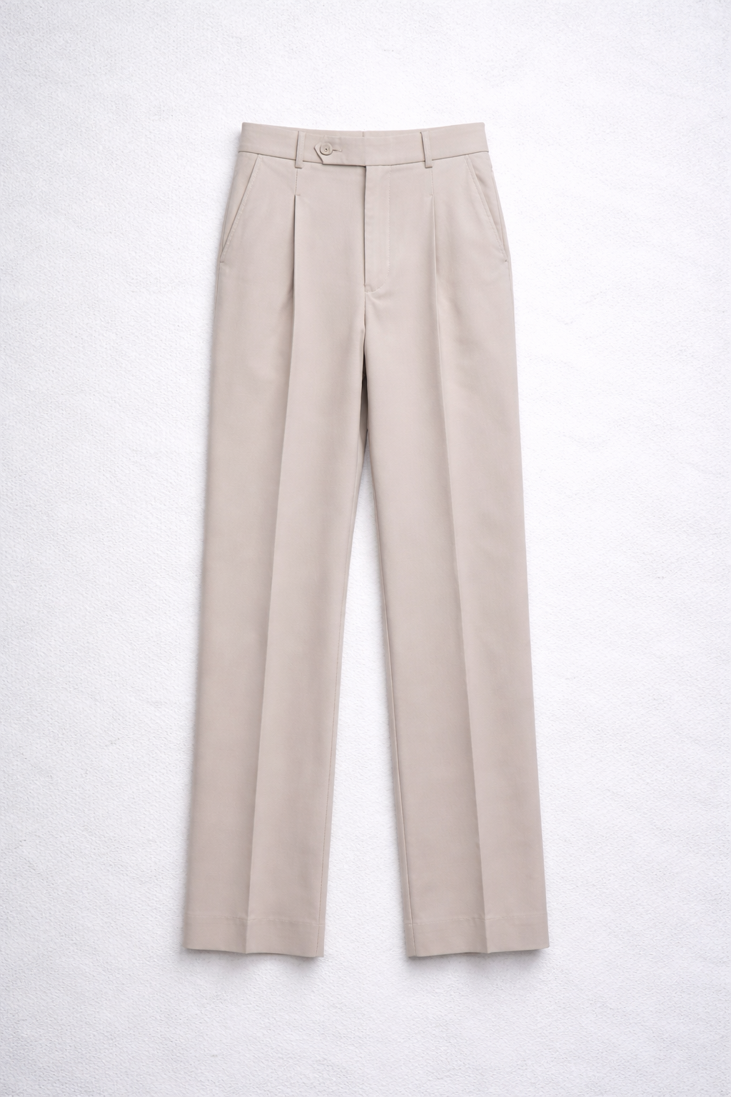 Ashford | Light Grey Wide-Leg Trouser