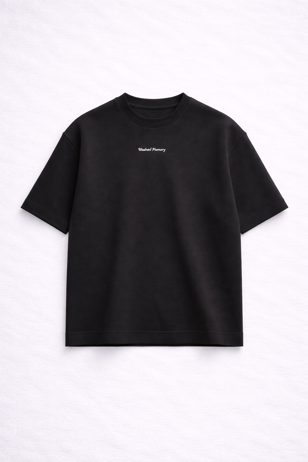 Slate | Cropped Black Scuba Tee