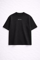 Slate | Cropped Black Scuba Tee
