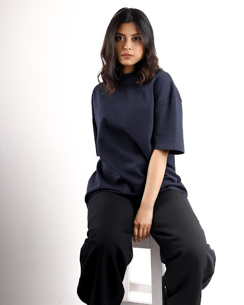 Blu | Blue Unisex Oversized Tee