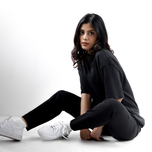 Evenos | Black Unisex Oversized Tee