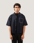 COVE | Midnight Blue Half-Sleeve Shirt