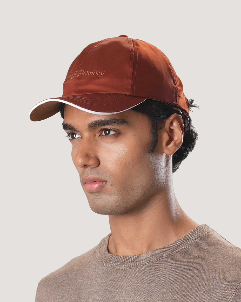 Crimson | Dark Red Suede Cap