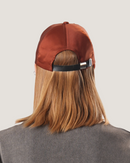 Crimson | Dark Red Suede Cap