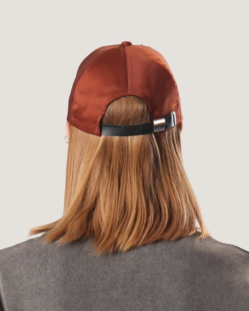 Crimson | Dark Red Suede Cap