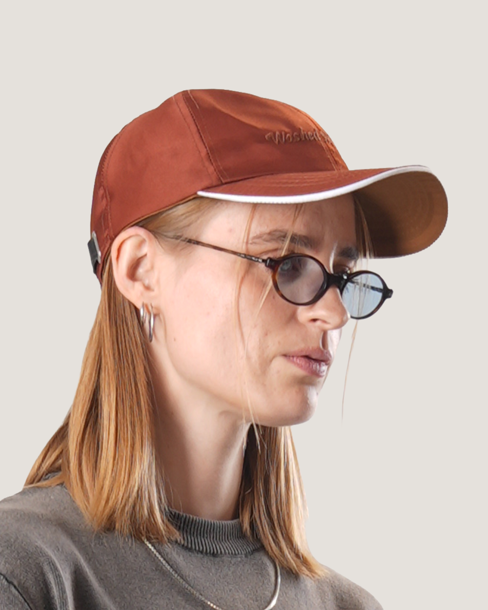 Crimson | Dark Red Suede Cap