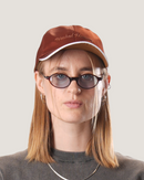 Crimson | Dark Red Suede Cap