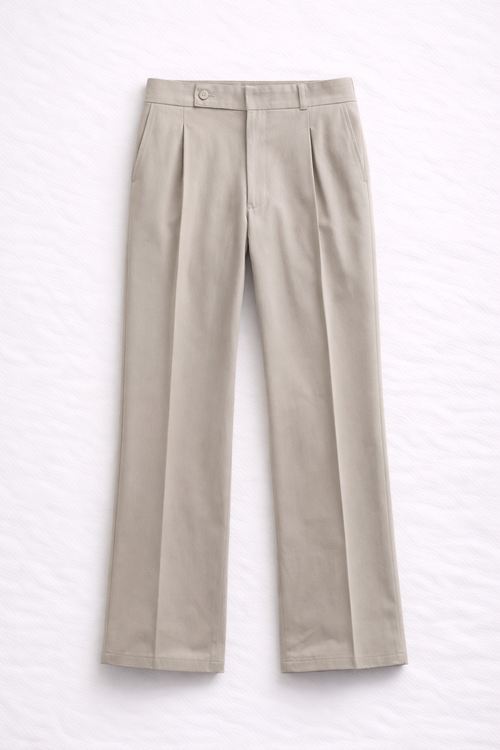 Ivory | Off-White Wide-Leg Trouser