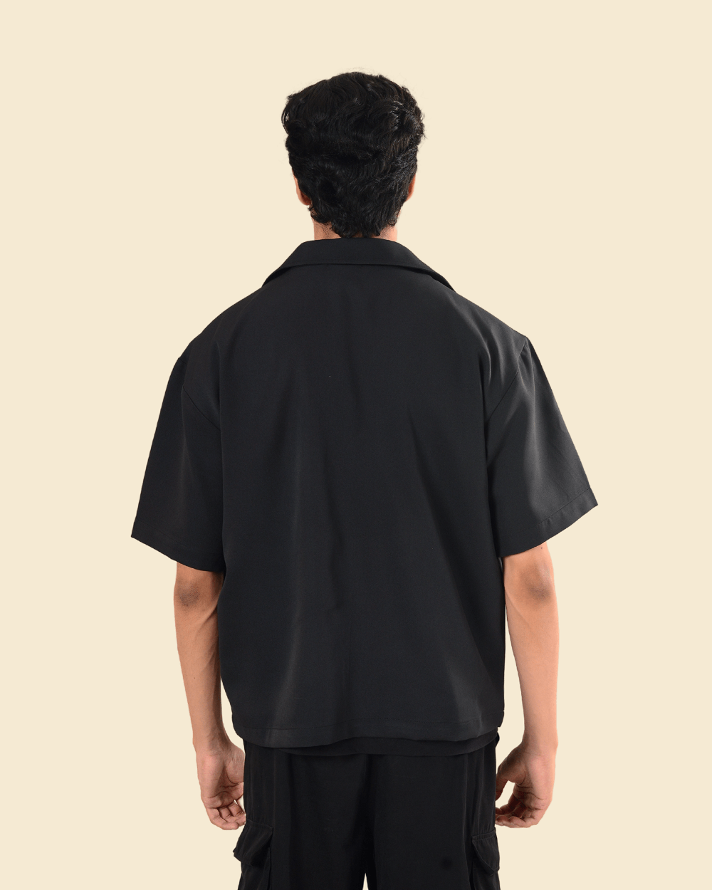 Dakota | Black Half Sleeve Shirt