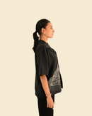 Dakota | Black Half Sleeve Shirt